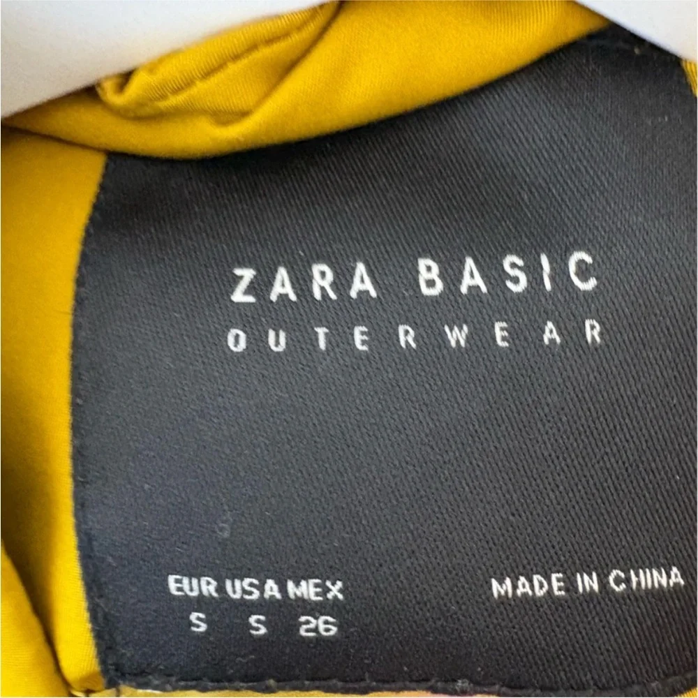 Zara Yellow Peplum Utility Jacket Size Small - Picture 9 of 12